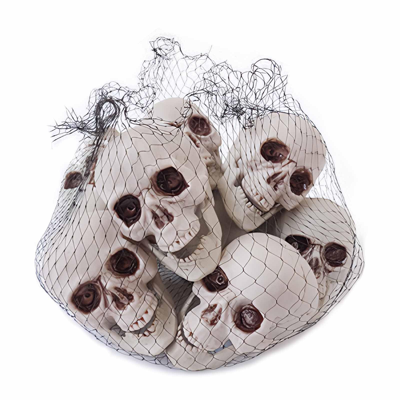 YIXANNX DIY Halloween Party Horror Ornament Baby Doll Head Set Haunted House Graveyard Spooky Prop Decoration ABS, type+1