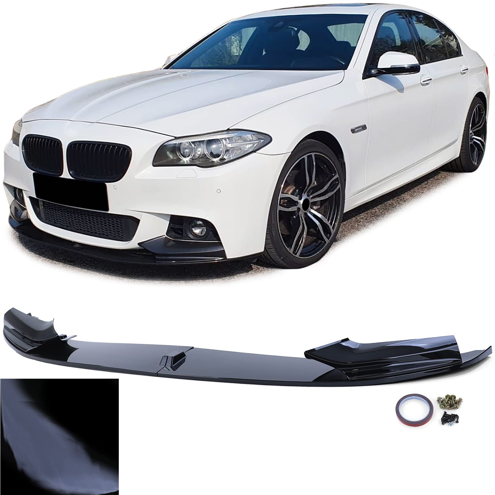 Front Spoiler Lippe Performance Glanz passend für 5er BMW F10 F11 10-17