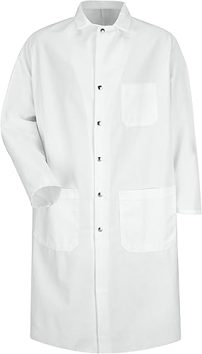 Red Kap Manteau de boucher pour homme, blanc, Small