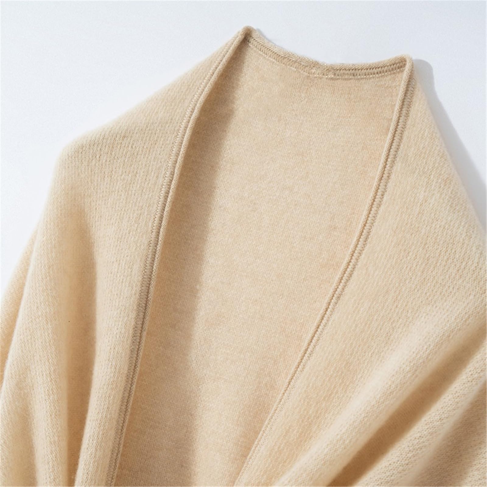 Scialle da donna Scialle in cashmere da donna, sciarpa triangolare in puro lavorato a maglia, caldo capospalla antifreddo Serata di gala
