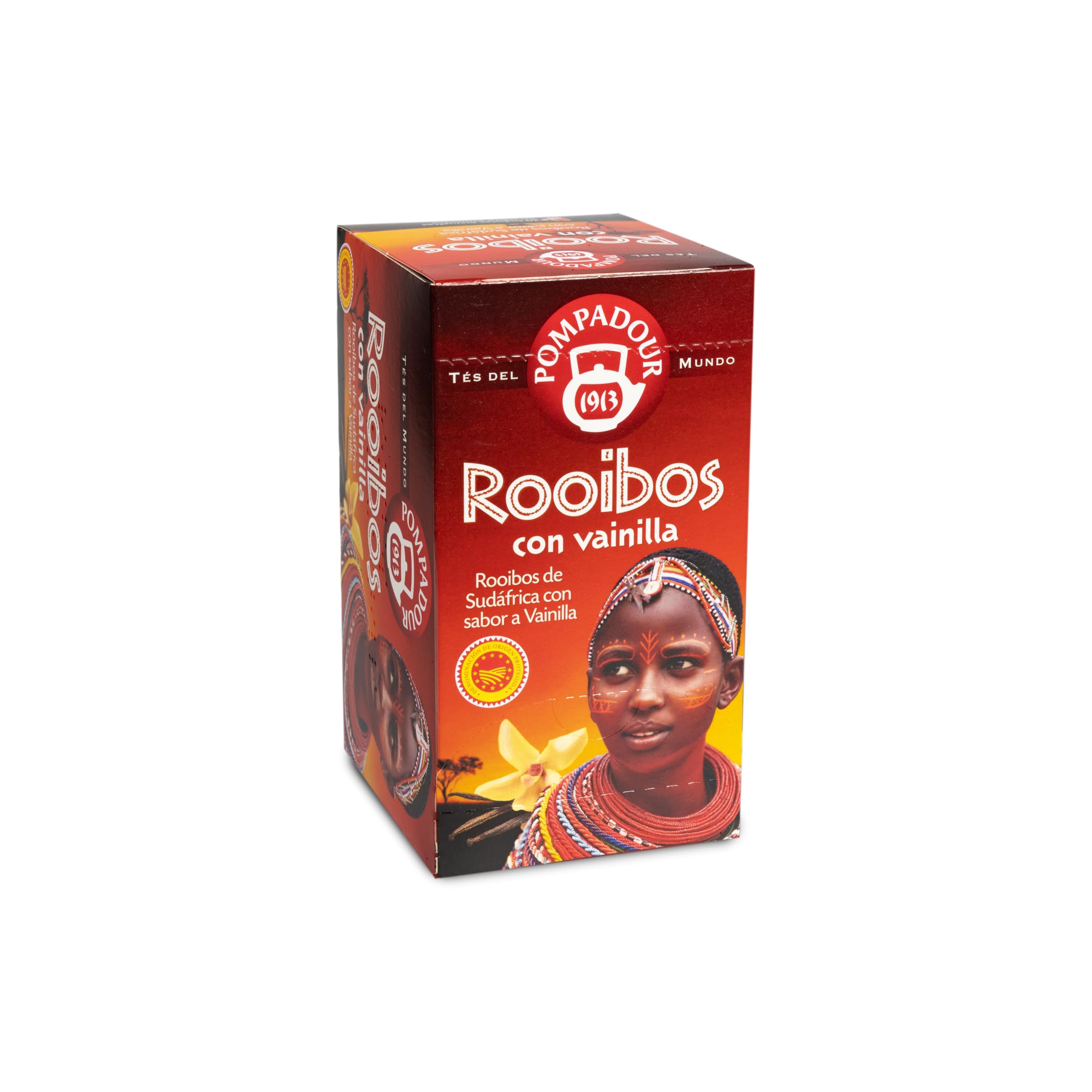 Pompadour Té del Mundo Rooibos Vainilla - 20 Bolsitas