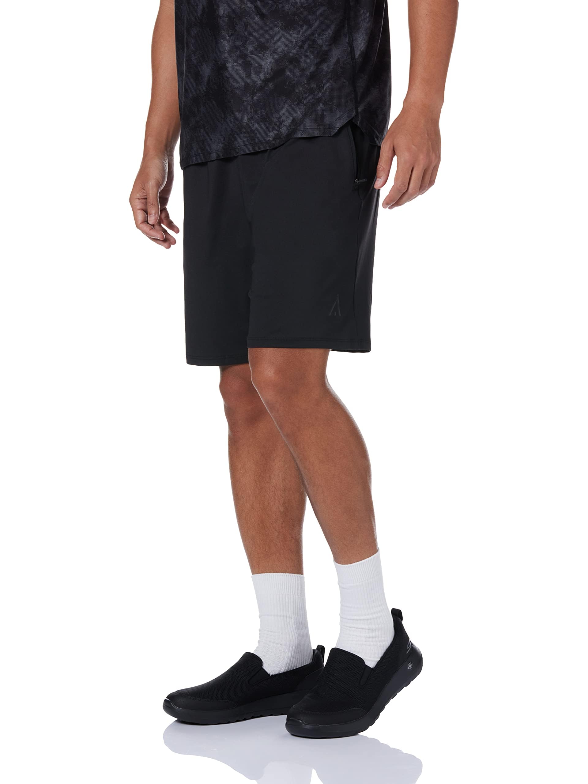 Skechers GO WALK MAX CLINCHED, Zapatillas para Hombre, Black Textile /Black Trim, 44.5 EU