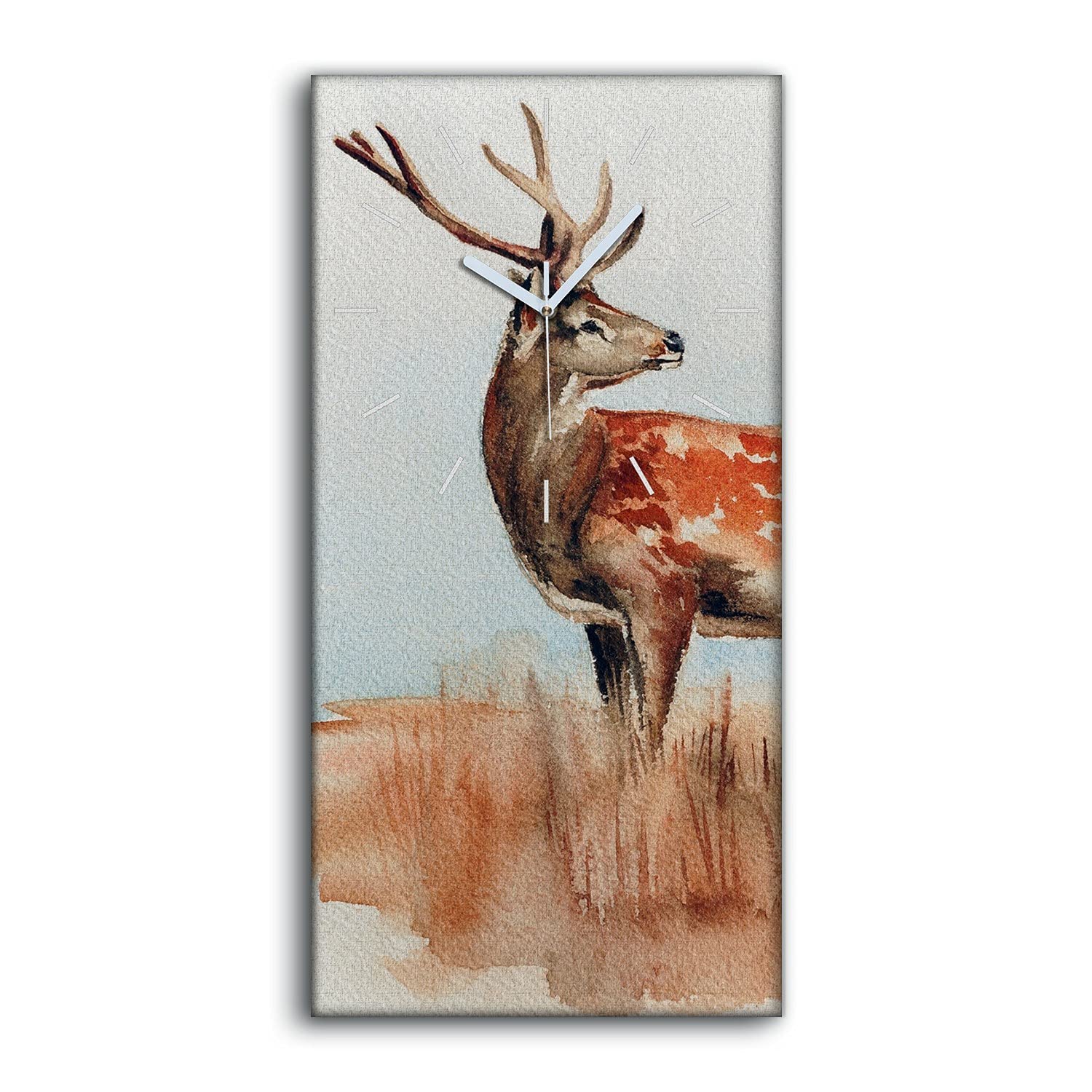 Image art mural moderne horloge sur toile de haute qualité 30x60