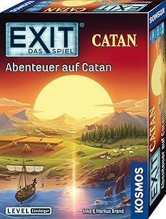Kosmos 684983 EXIT - The Game - Adventure on Catan, Level: Beginner, Escape Room Game, Exit Game for 1-4 Players from 10 Years, Board Game