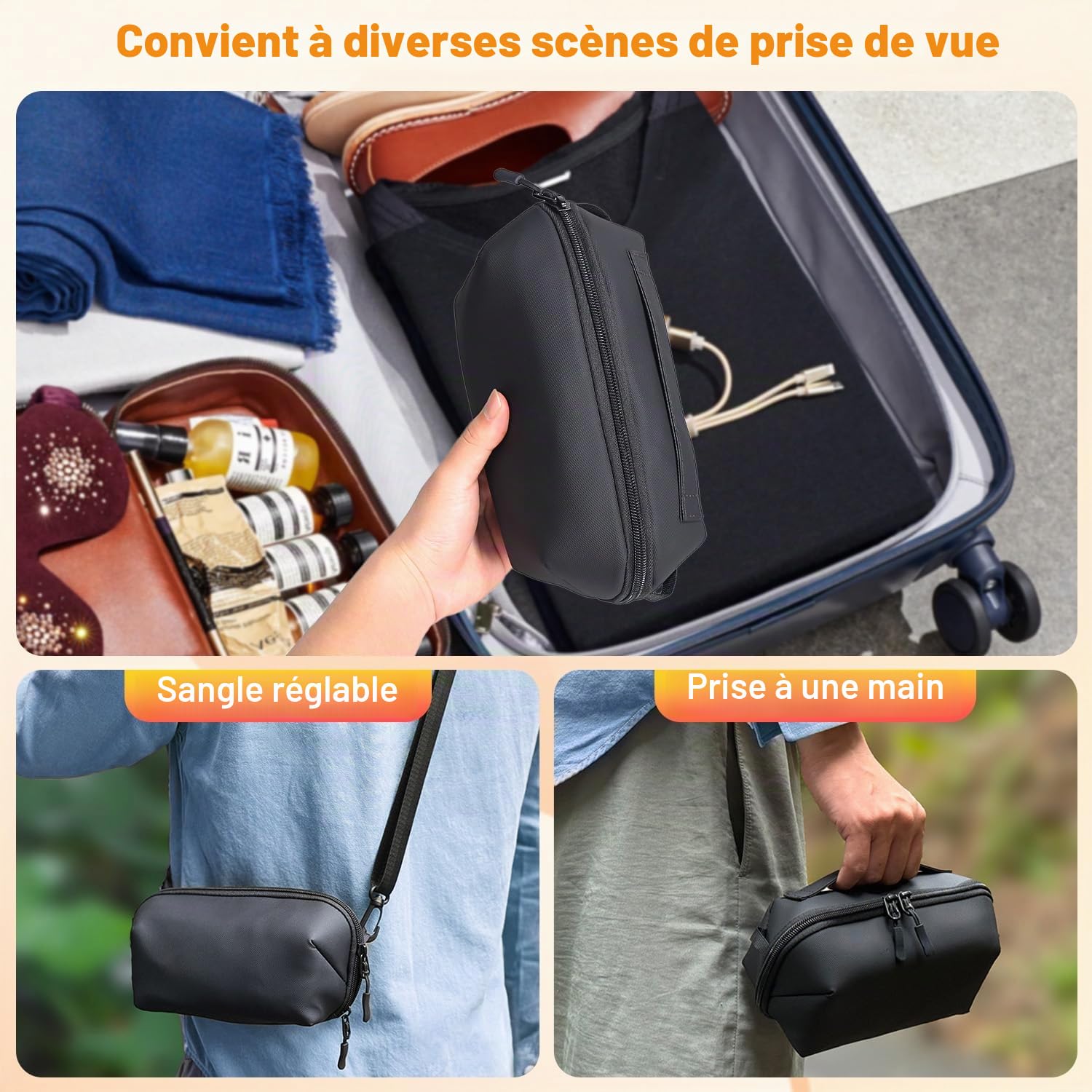 Semaiki Étui pour Osmo Pocket 3, Sac de Transport Compatible avec Osmo Pocket 3, étui de Protection pour DJI Pocket 3
