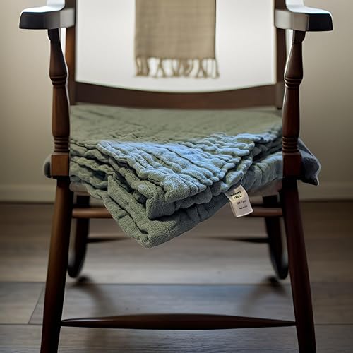 Mommy Trails - Manta para bebé y niño pequeño, con certificación Oeko-TEX, 100% algodón orgánico (ColorGlacial Lake)