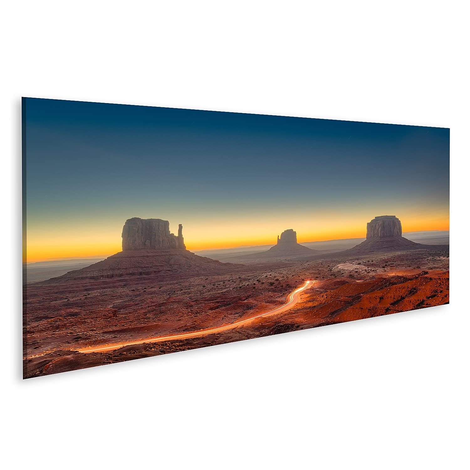 islandburner Quadro su tela Monumento Valley Arizona Usa crepuscolo città immagini murali poster