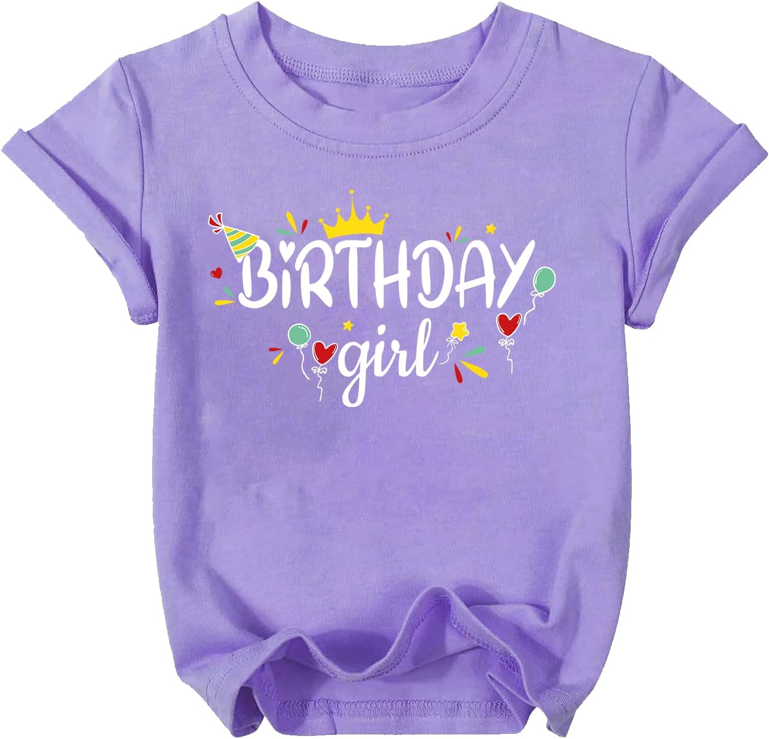 Birthday Girl Shirt Toddler Kid 4th 5th 6th 7th 8th 9th 10th 11th 12th Girls Birthday Tshirts Short Sleeve Tees
