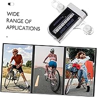 Vista 5 de Luz LED para rueda de bicicleta, tapa de válvula de rueda de fuego de doble cara, decoración de radios de bicicleta, luz de alambre multicolor