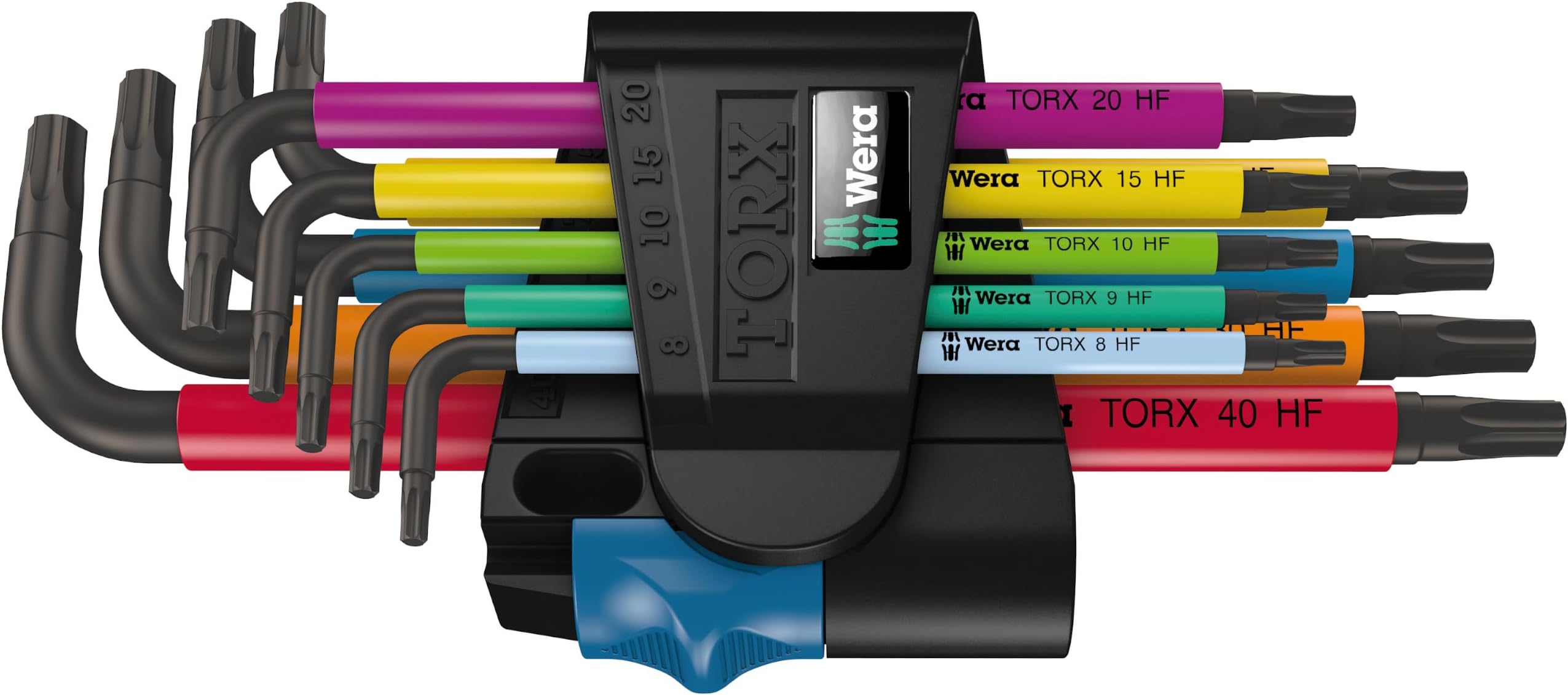 Wera 05024179001 Torx L-Key Set 967 Sl/9 with Holding Function,MULTI