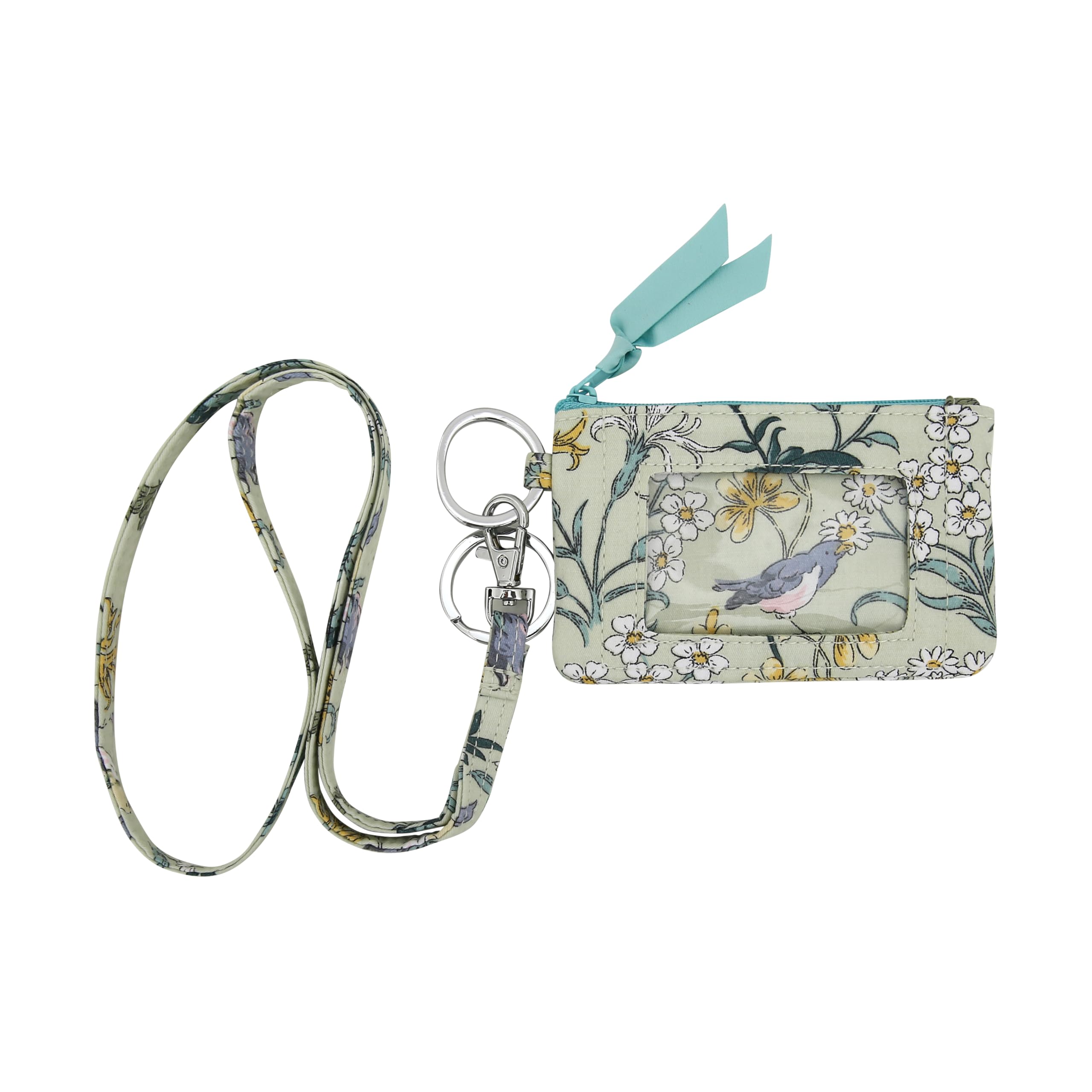 Colorful Journey Lanyard Wallet for Women Zip id case with Lanyard id Holder(35)