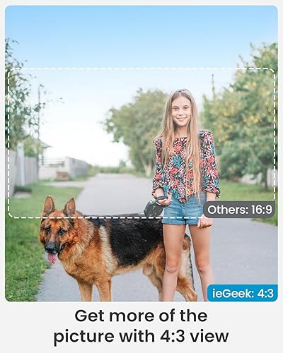 Miniatura 9 de ieGeek Timbre de puerta inalámbrico de 5 MP sin suscripción, timbre de video inalámbrico con timbre, timbre con cámara, cambiador de voz, audio de 2