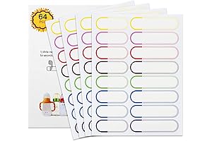 Waterproof Safari Animal Name Labels for Baby Bottles & Belongings (64 PCS)