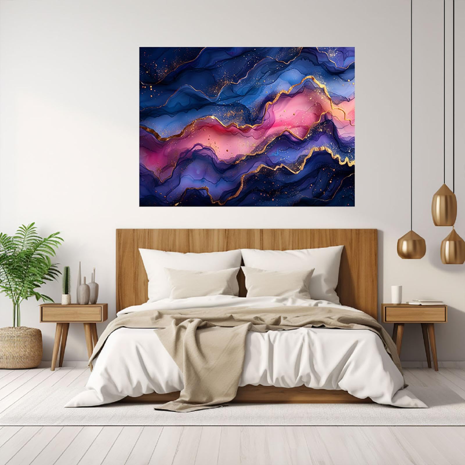 Amazon.co.jp: SHYAMIC アートパネル 抽象 飾り絵画, 流動的な抽象芸術