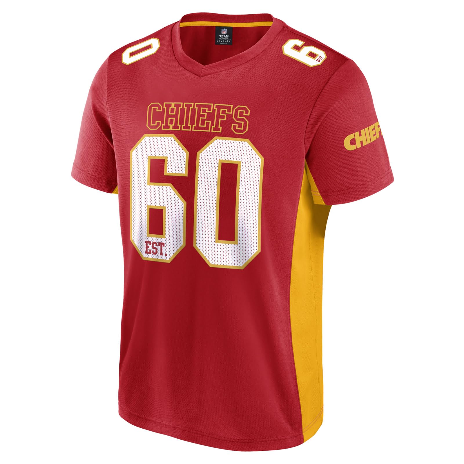 NFL Kansas City Chiefs Core Foundation Top Polymesh Shirt Red, red, XXXL