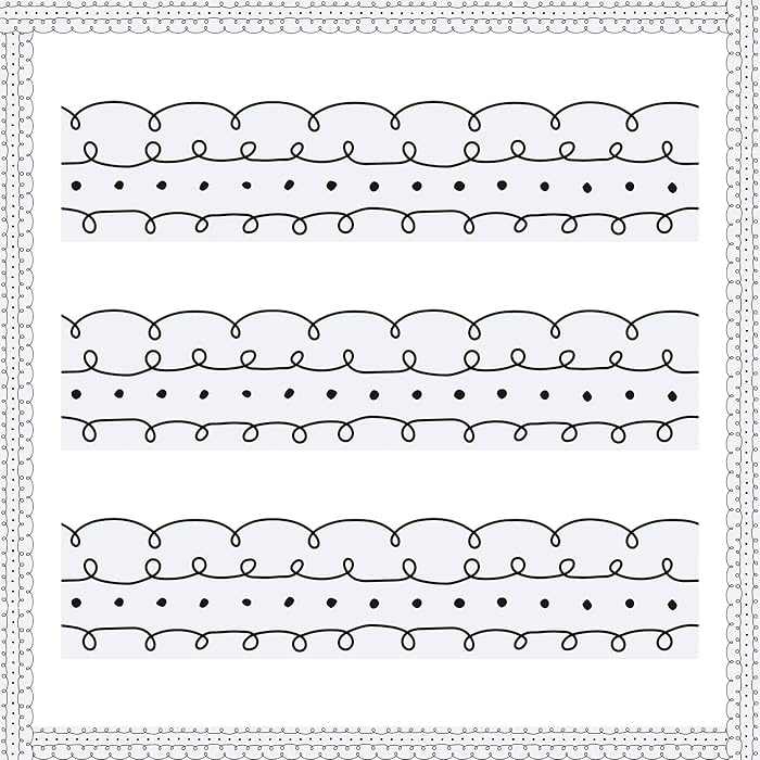 Buy 44 Pcs Squiggles and Dots Die Cut Border Trim Bulletin Board Border