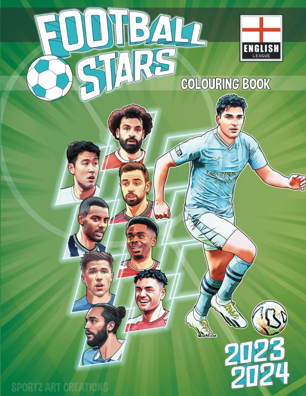 Football Stars Colouring Book (English League)