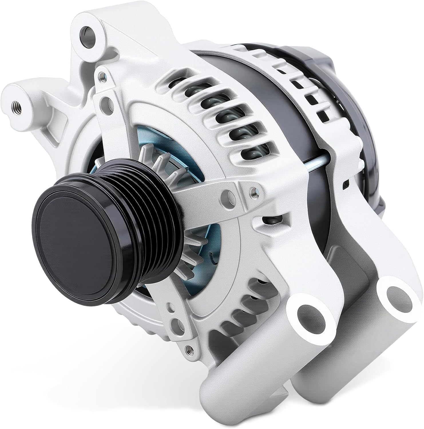 HS7Z-10346-A Alternator Fit for Ford Fusion 2013-2020 L4 1.5L 1.6L 150A 12V CW 6-Groove Decoupler Pulley DS7Z-10346-D GL-8679