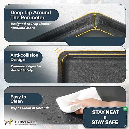 Miniatura 3 de Bandeja de repuesto para jaula de perro de 46.8 pulgadas, bandeja de plástico resistente e impermeable para perreras de 48 pulgadas para mascotas,