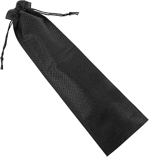 Black Non Woven Tire Stone Hook Drawstring Pouch for Bike Storage
