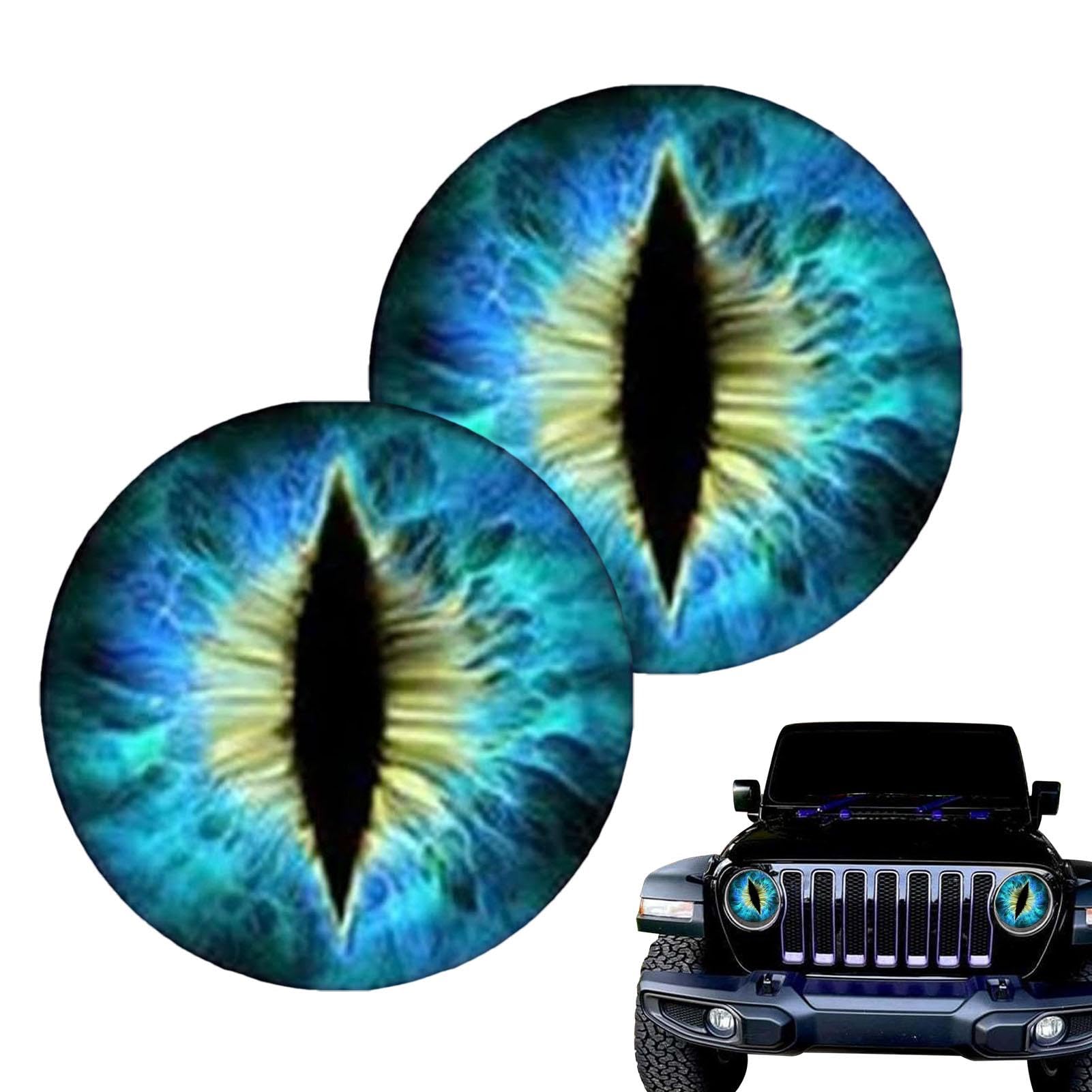2 Decalcomanie Fari Auto Con Ciglia Finte Nere 3D Adesivi Carini Ciglia La Decorazione Dello Scarabeo Da 1,07 € | DHgate