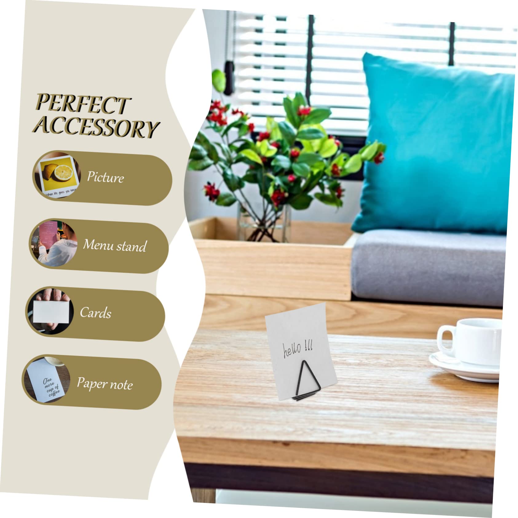 HAPINARY 30Pcs Triangle Memo Clips Fun Shaped Paper Holders for Weddings Parties and Desk Organization Creative Paper Clips for Notes Photos and Invitations