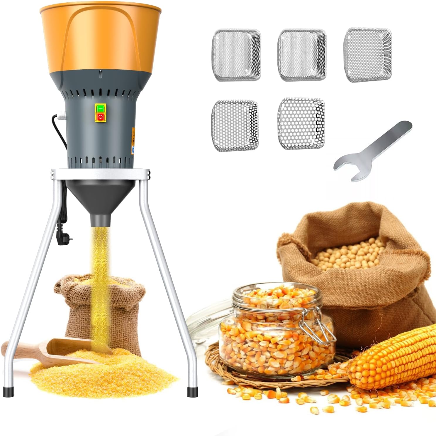 13.2 Gallons Electric Grain Mill Grinder