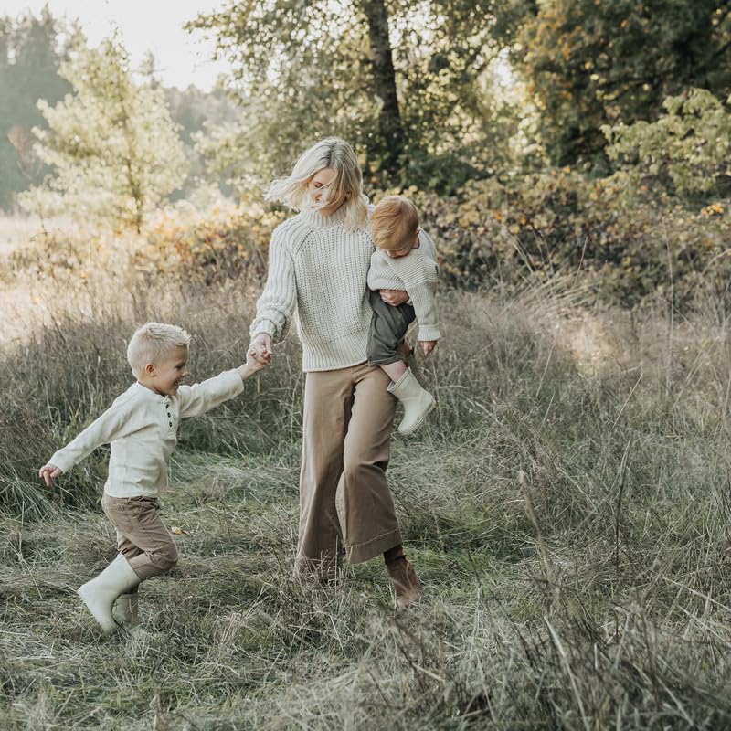 FENDER & CO. Kids' Rain Boots - Natural Rubber, Waterproof, Gingham Cotton Lining, Gender Neutral Color, Slip-Resistant Outsole2