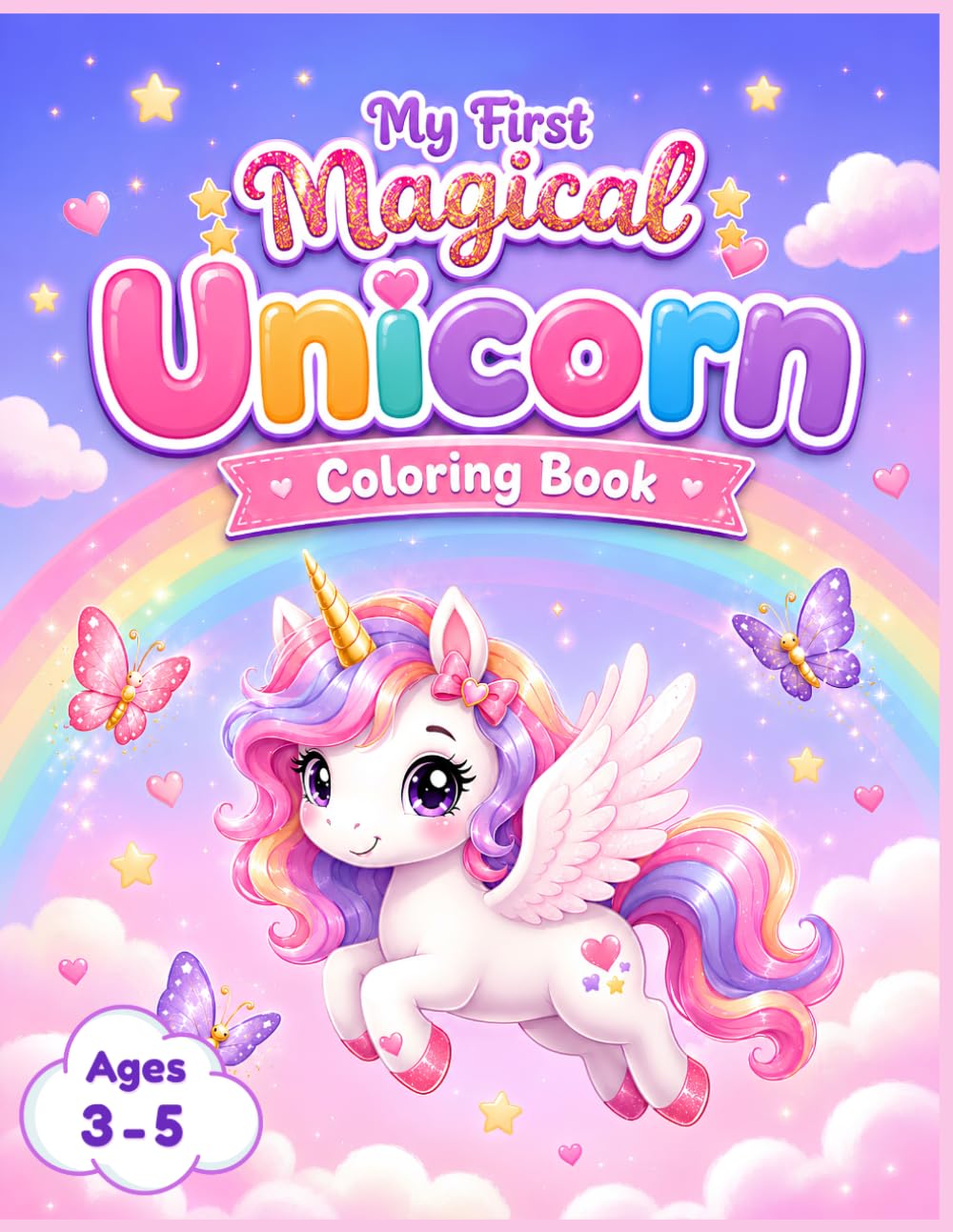My First Magical Unicorn Coloring Book: Girl Edition (BinDooChi Doodle Unicorn Coloring Books)