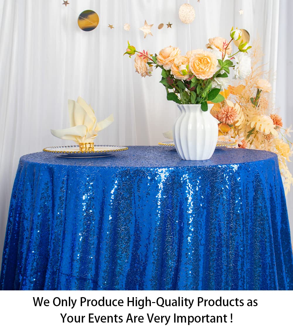 Amazon.co.jp: 円形テーブルクロス ロイヤルブルー 90インチ