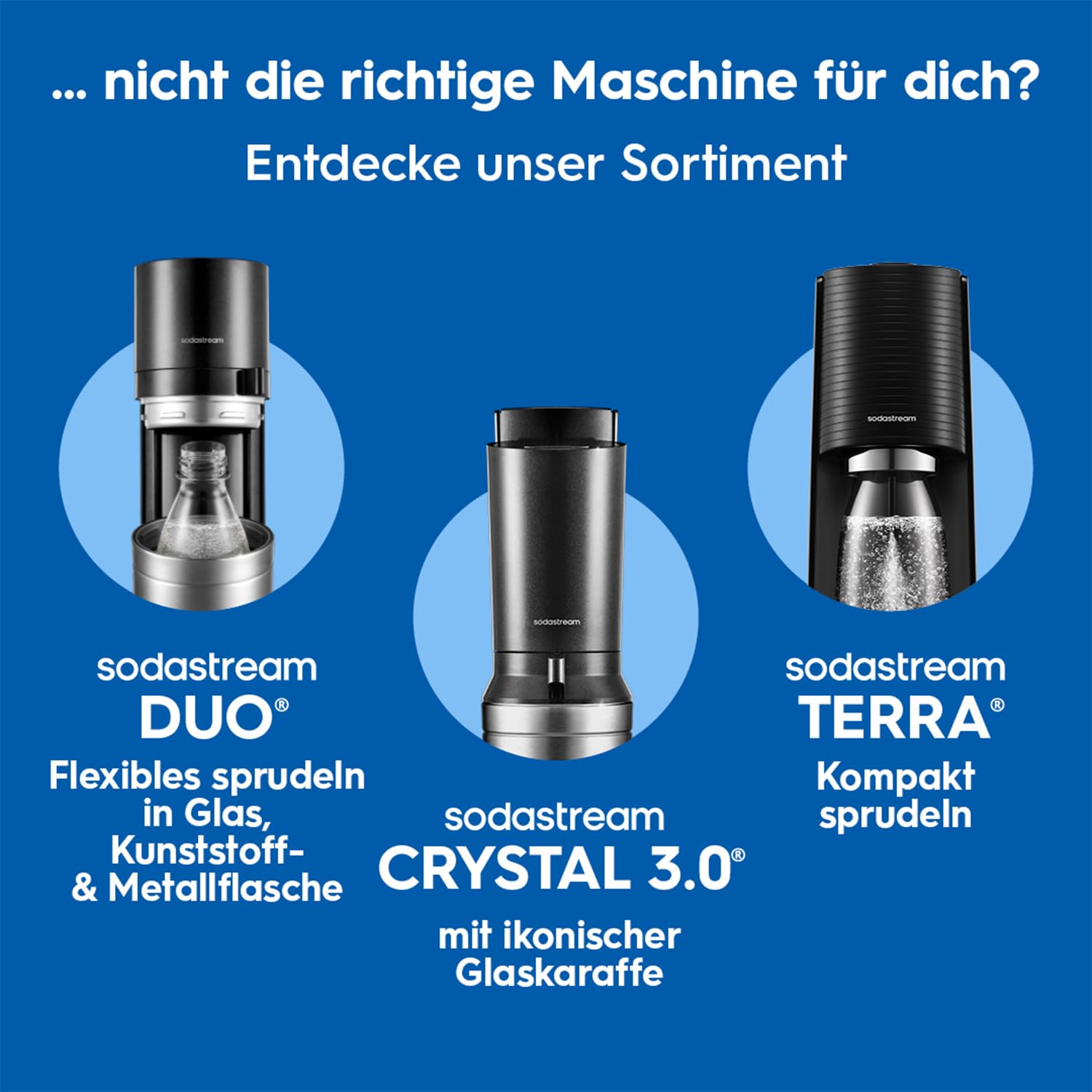 SodaStream Wassersprudler ART mit CO2-Zylinder und 1x 1L spülmaschinenfeste Kunststoff-Flasche, Höhe 44cm, Schwarz, 44 cm