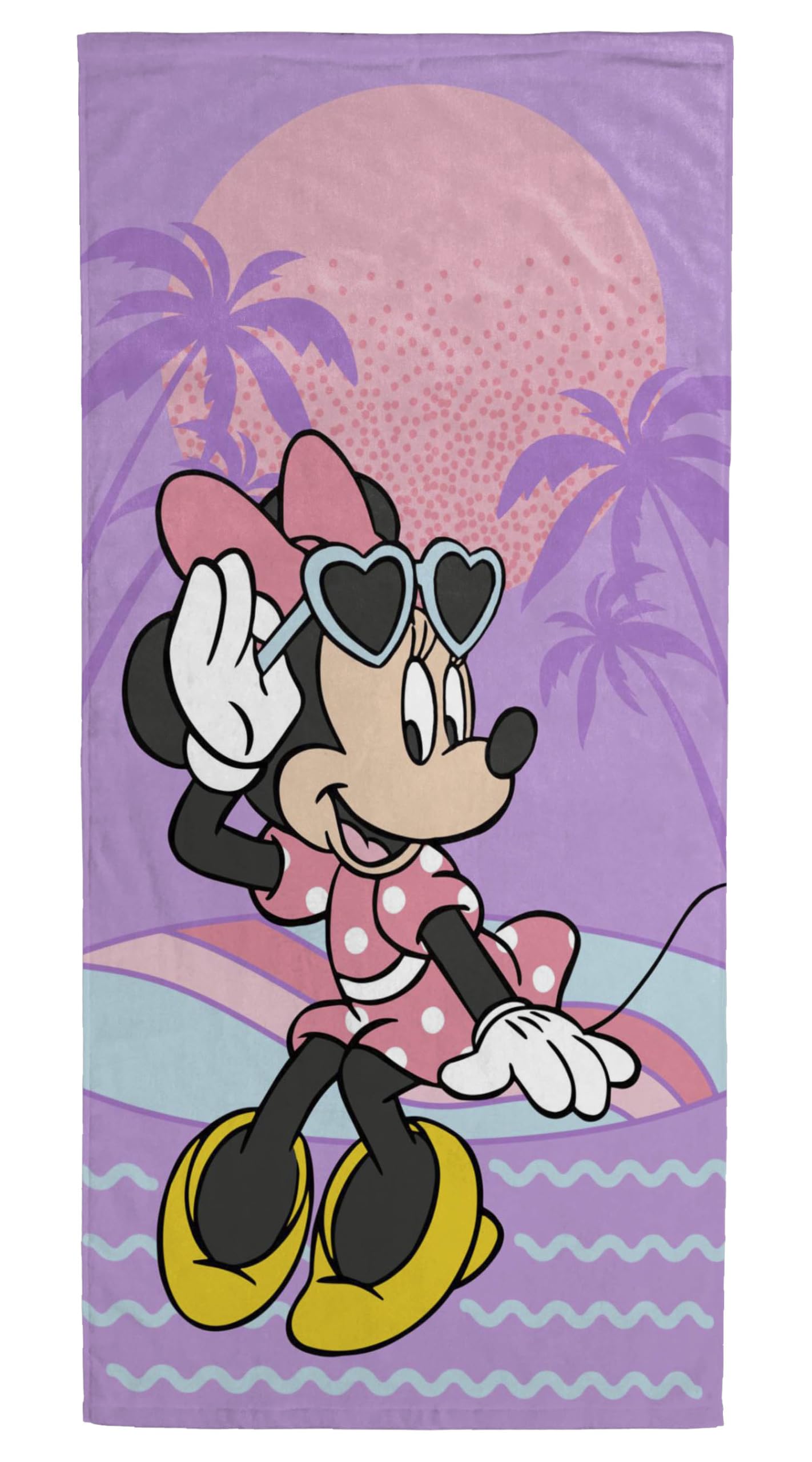 Jay Franco Violet - Minnie Mouse Disney Minnie Mouse Towel For Bath, Beach & Pool, 71Cm X 147Cm, Violet