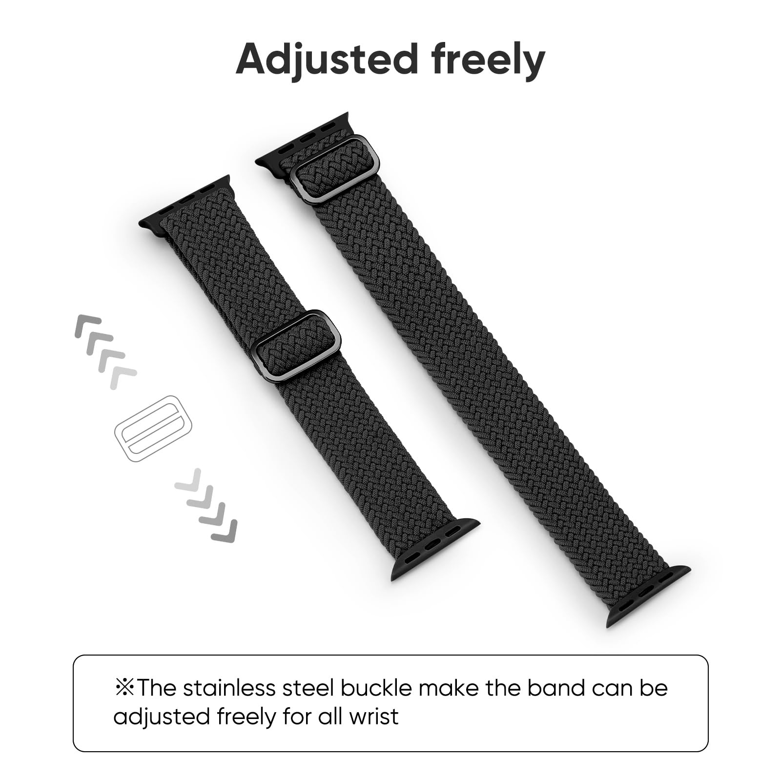 Suitisbest Braided Band Compatible for Apple Watch Strap 38mm 40mm 41mm 42mm 44mm 45mm 49mm for Women Men, Stretchy Bands Elastic Sport Wristbands for iWatch Series 8 7 6 5 4 3 2 1 SE Ultra - Image 2