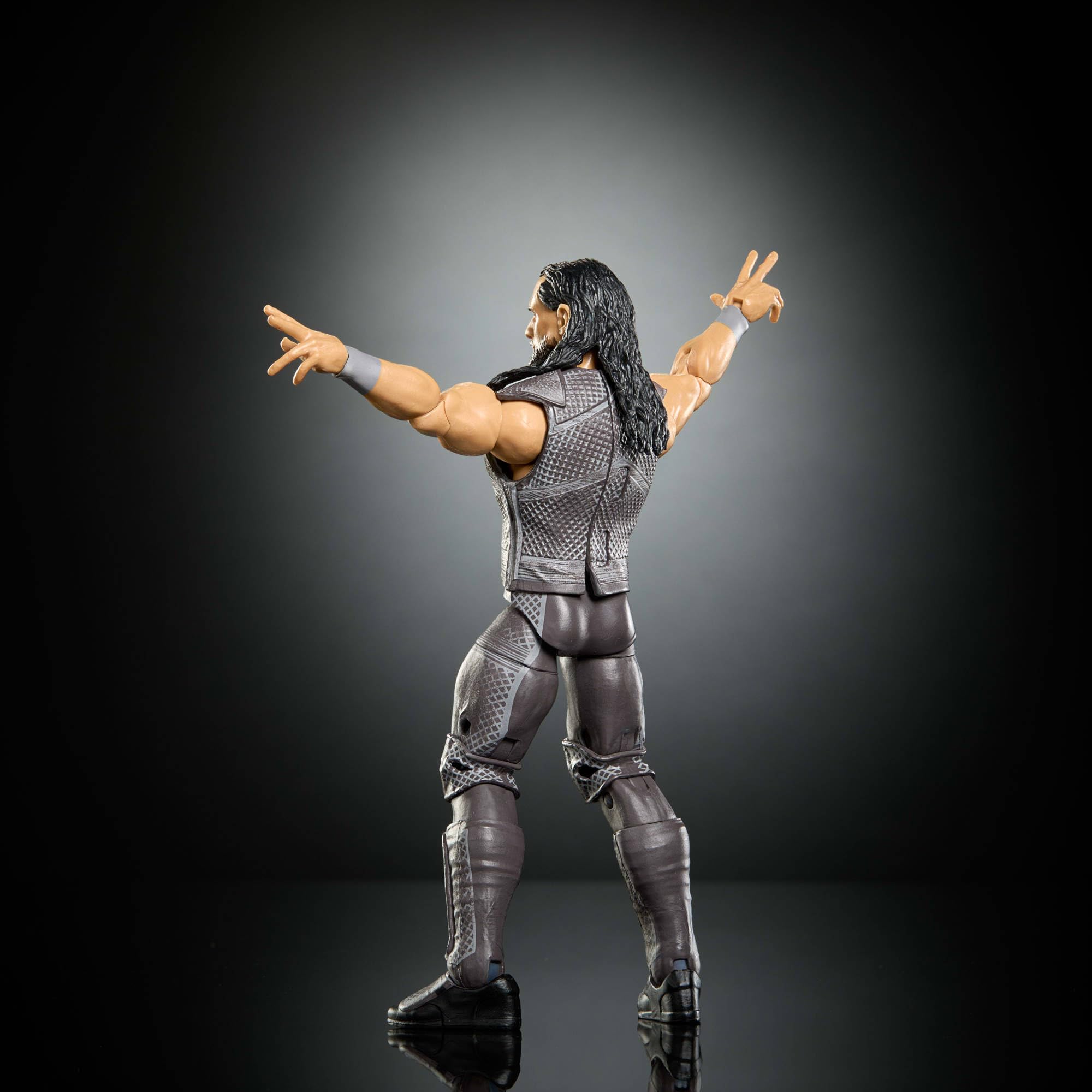 Mattel WWE Elite Collection Premium Live Event Seth Rollins Figurka i akcesoria Zestaw, Survivor Series, część do złożenia figurki Sam Roberts, zabawka dla dzieci 8+, fanów i kolekcjonerów, JHX75