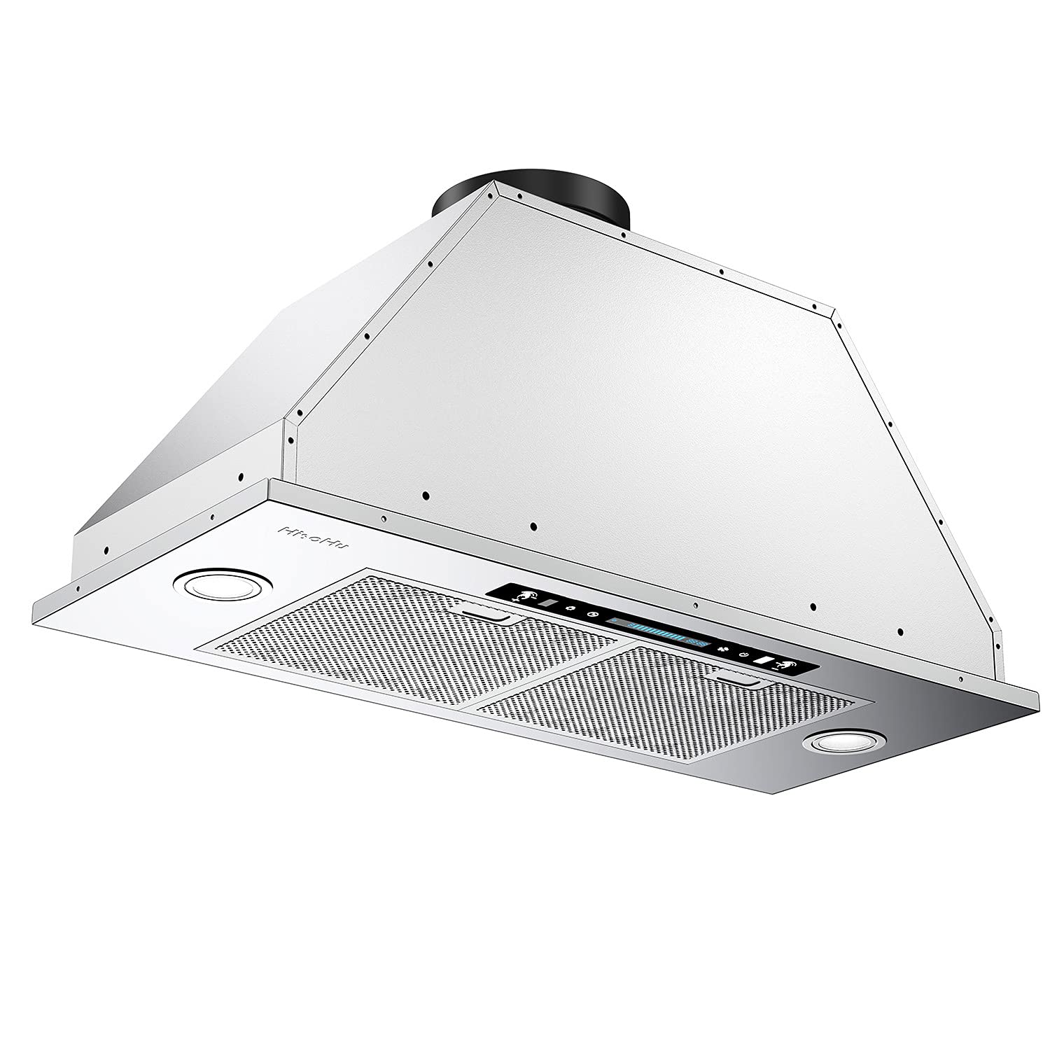 30 inch Built-in/Insert Range Hood with 900 CFM, Ducted/Ductless Convertible Duct, Stainless Steel Kitchen Vent Hood with 4 Speed Gesture Sensing&Touch Control Panel