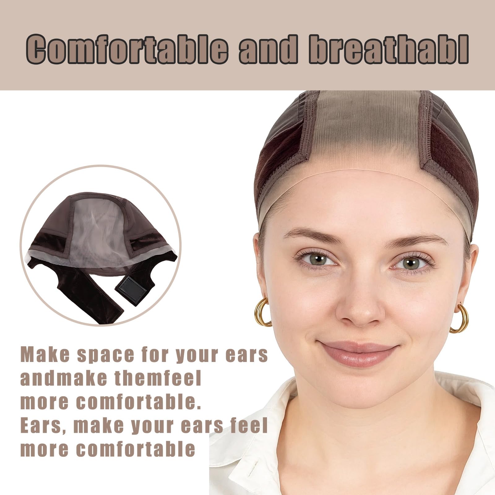 3Pcs Wig Grip Cap, Wig Caps to Hold Wig in Place, Wig Cap - Image 4