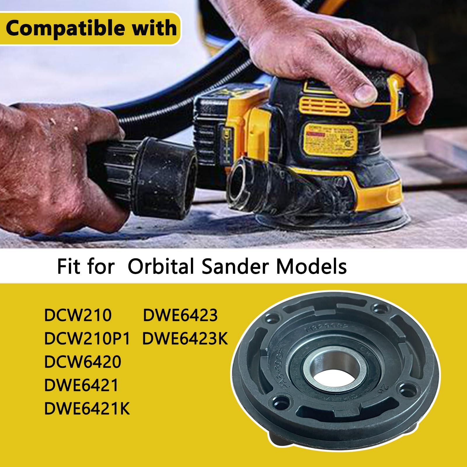 N329082 Uchwyt łożyska szlifierki pasuje do Dewalt DCW210 DCW210P1 DCW6420 DWE6421 DWE6421K DWE6423 DWE6423K DWE642 części zamienne