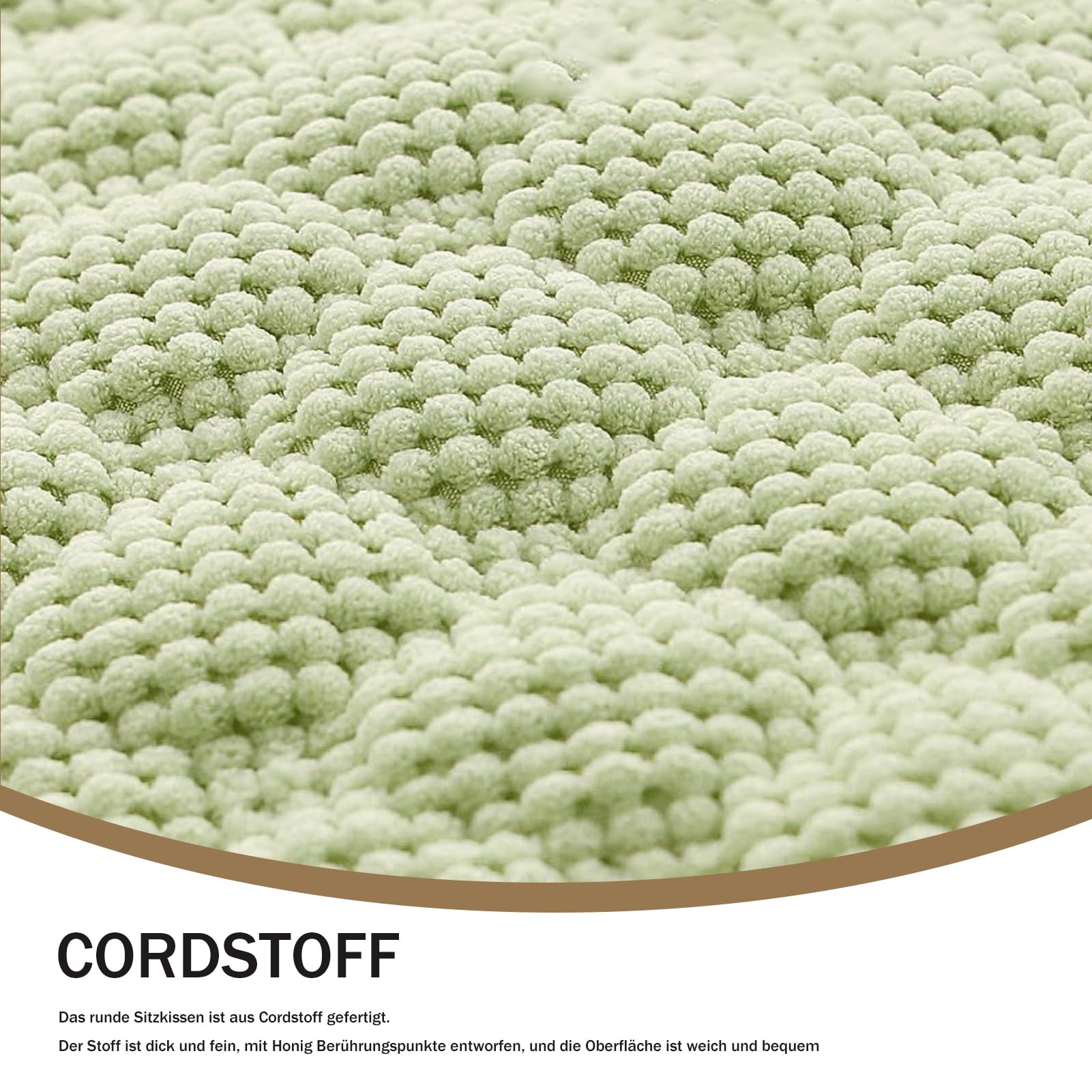 EXZFW Lot De 6 Antidérapants Coussin/Galette De Chaise Ronde 40cm