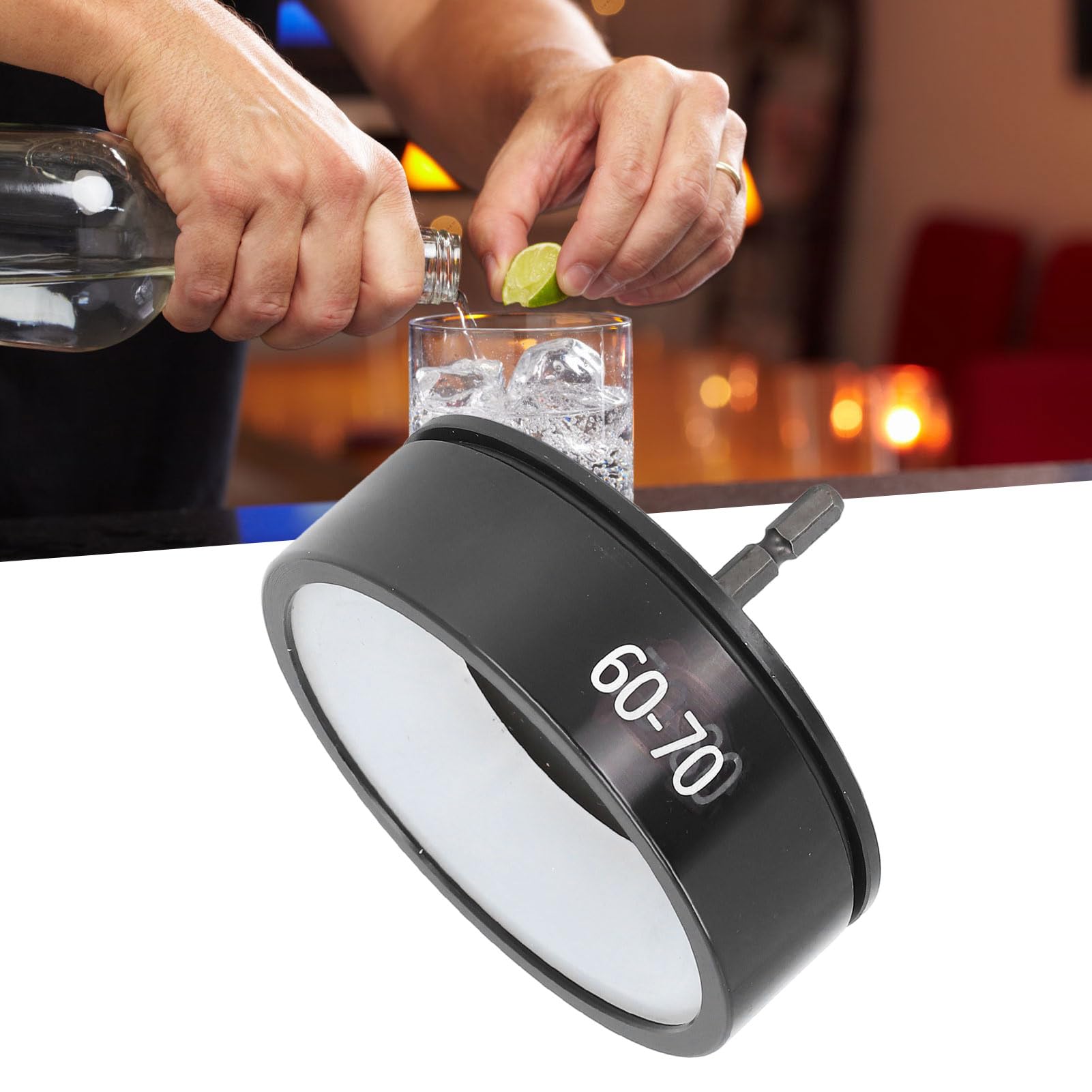 Generic Testa della Macchina per Sigillare i Tappi Elettrici Strumento di Tappatura Durevole e Versatile per L'industria Alimentare e delle Bevande Metallo e Gomma 60-70 Mm