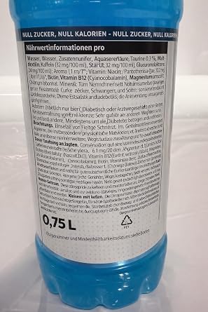 SORINA OSHEE Zero Fruit Flavor Sport Drink 750ml (Pack of 6) - Addition of Vitamins and L-carnitine Sugar Free Hydration Vitamin Drinks