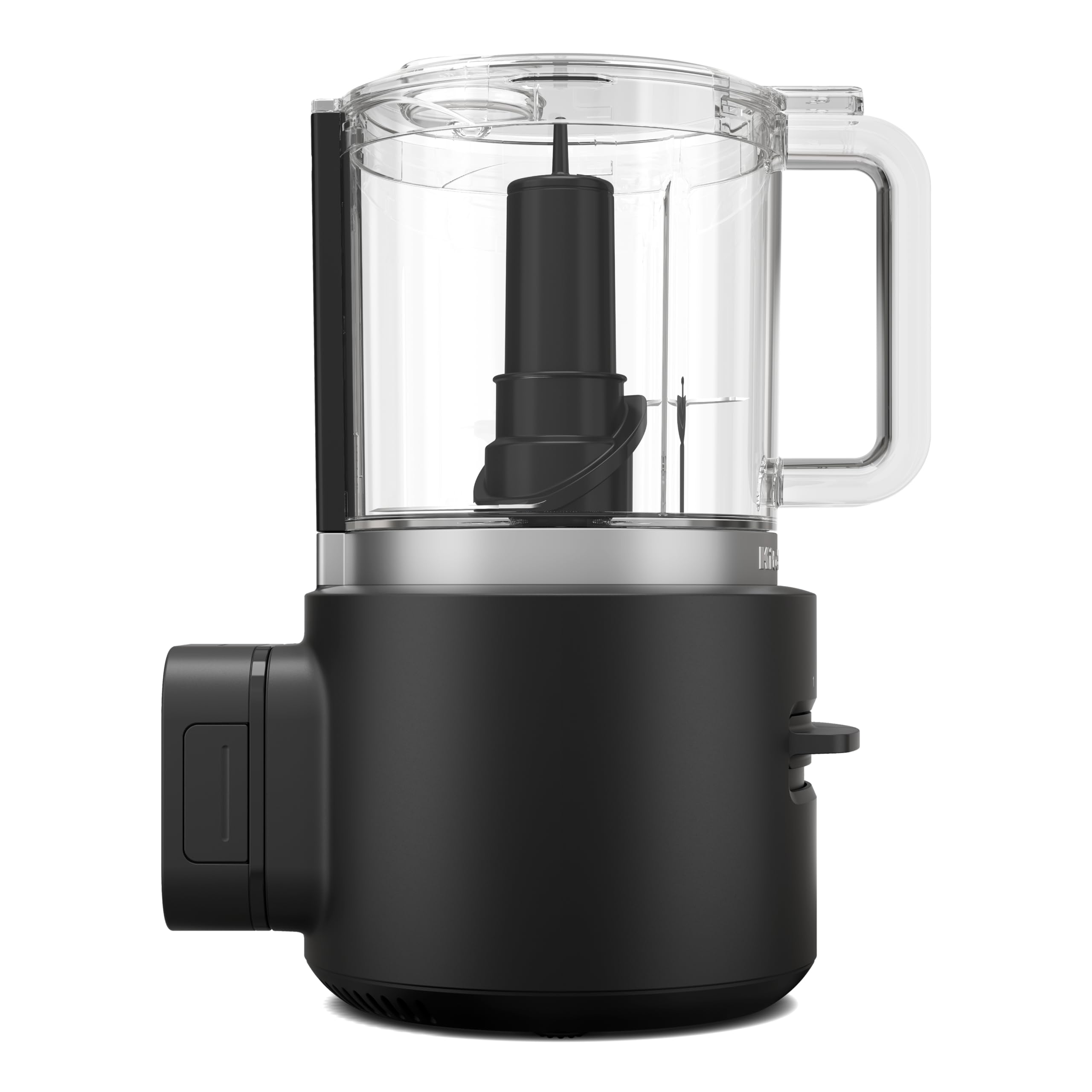 KitchenAid Kabelloser Zerkleinerer - Go Cordless - 1,18L - 2 Geschwindigkeiten und Pulse - Mit Edelstahlklinge und Schneebesen - 25 Minuten Nutzungsdauer pro Ladung - Schwarz - Mit Akku