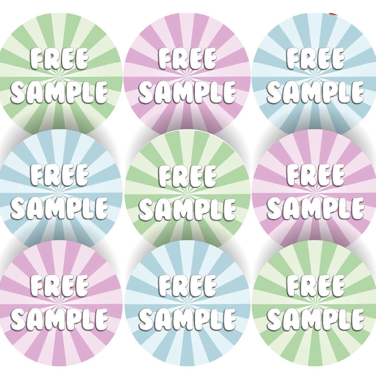 Sticker Stocker 144 Free Sample 30Mm Glossy Stickers Product Gift Packaging Seal Labels