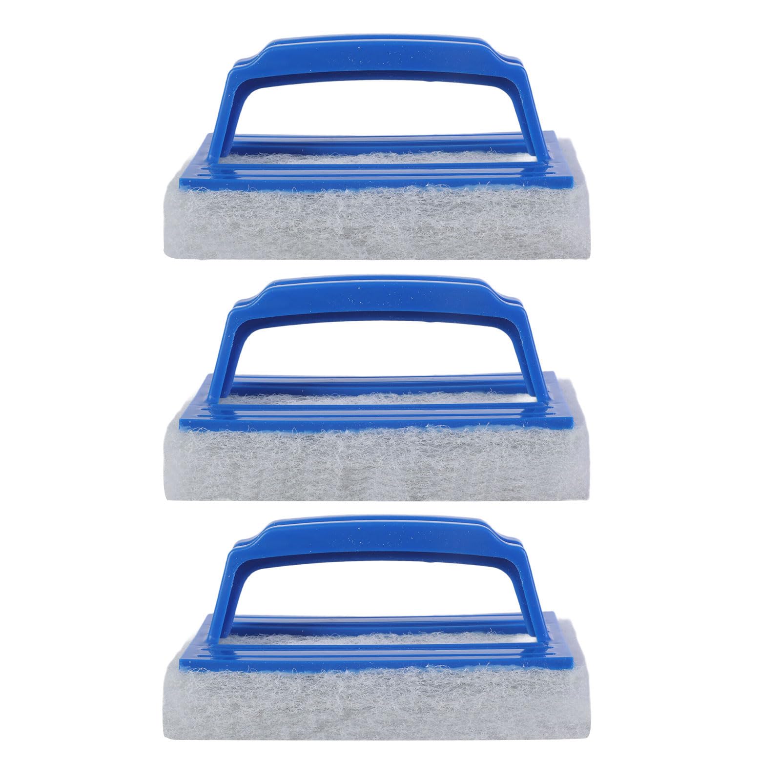 3 Pack Pool Scrub Brush Featuring Nylon Sponge for Effective Removal of Stubborn Stain HandHeld Scrub Brush