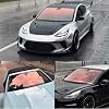 XhuangTech Car Window Tint Film, 75% VLT Chameleon Blue Pink Car Front Window Film 99% Anti UV Heat Rejection UV Block Protection Window Film, Car Tint Solar Film for WindshieldSide Window 0.75x3M