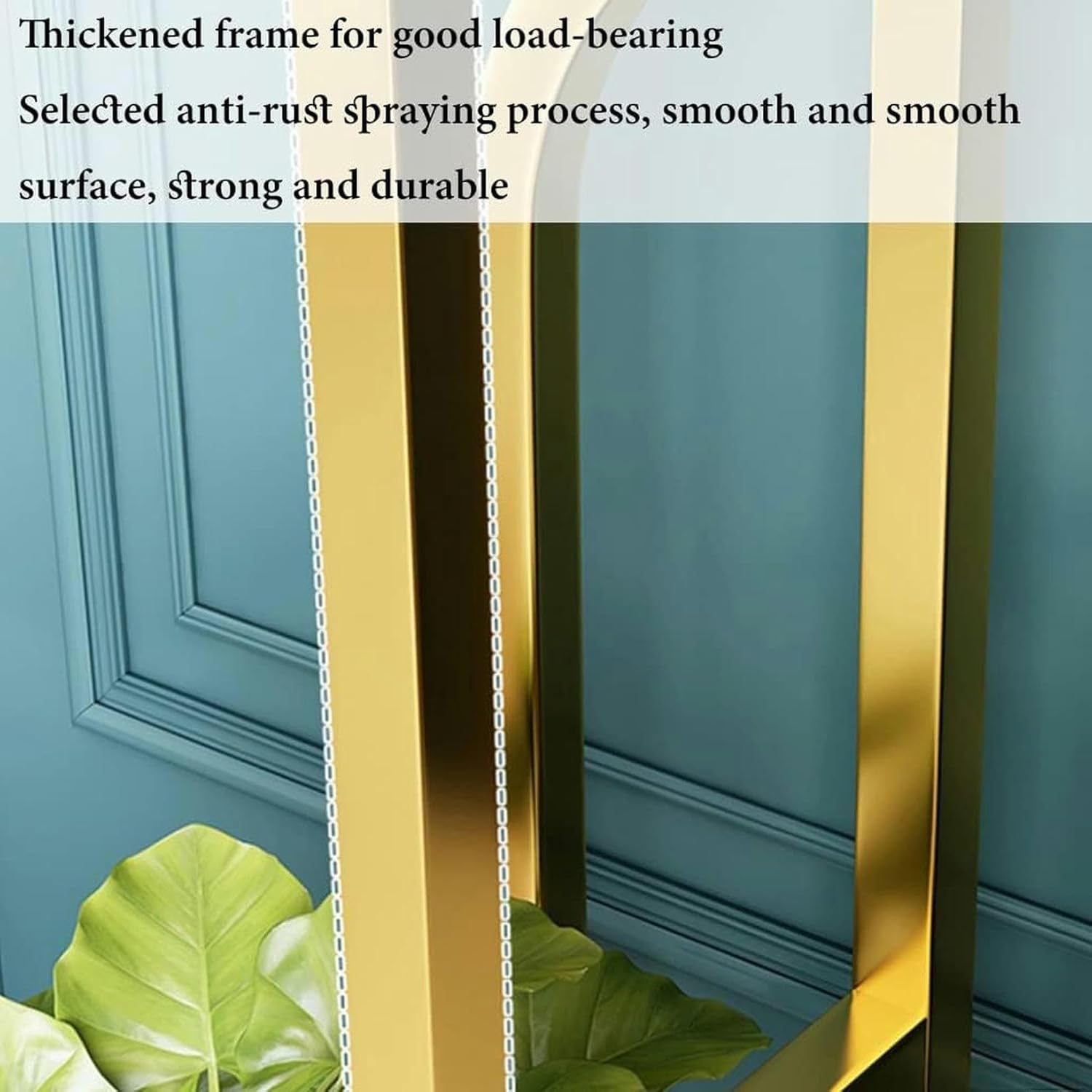 Interior Plants Support for 5 -Level Metal Corner Plants for Indoor Plants ， Supports for High Plants with Wheels for ，