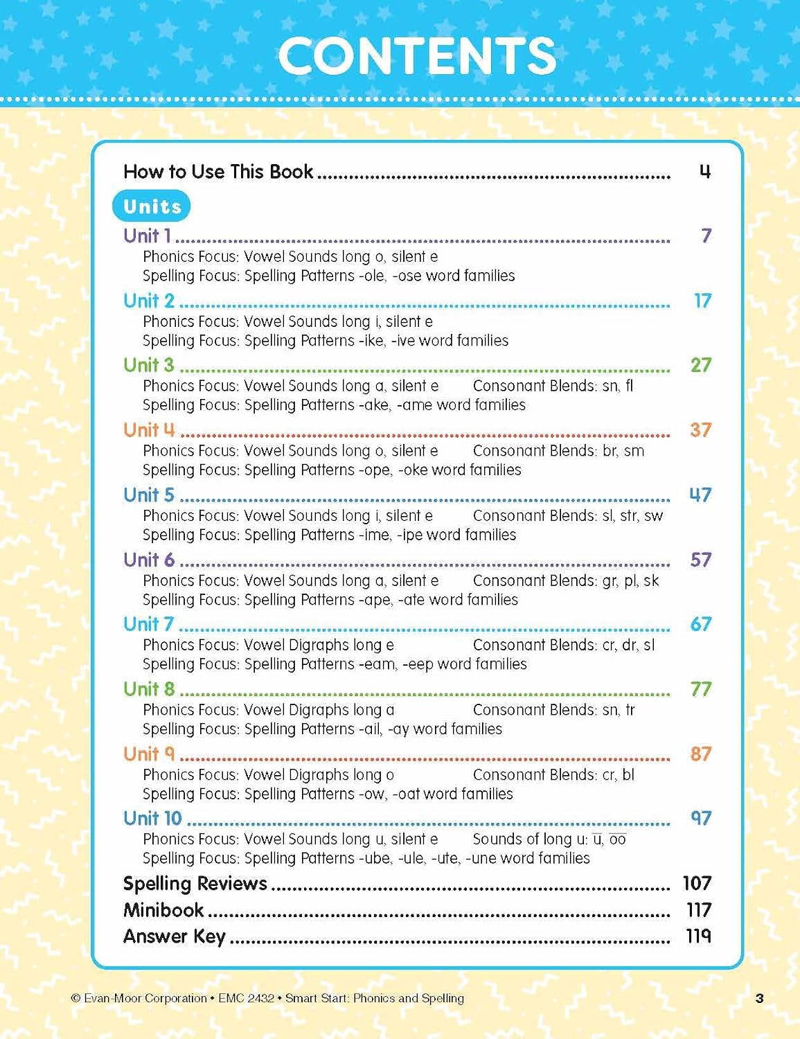 Evan-Moor’s Smart Start Phonics and Spelling Workbook for Grade 1, Beginning Reading, Spelling patterns, Learn to Read, Homeschool, Word families, Stickers, Print Copy, Audio stories image 3