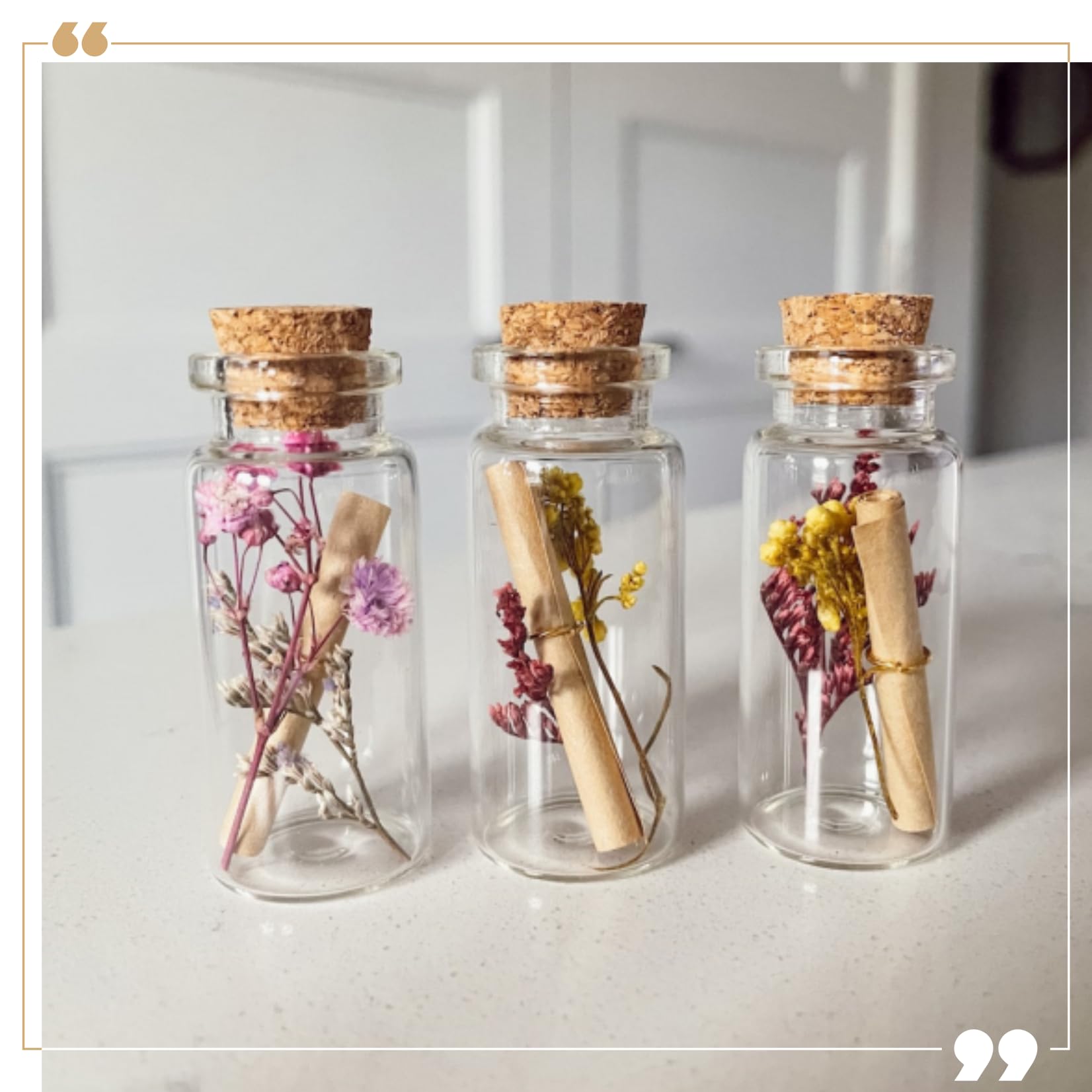 Vasetti Vetro 5 Ml Con Tappi - Set 30 Pezzi, Per Bomboniere, Spezie, Decorazioni - Foto 8