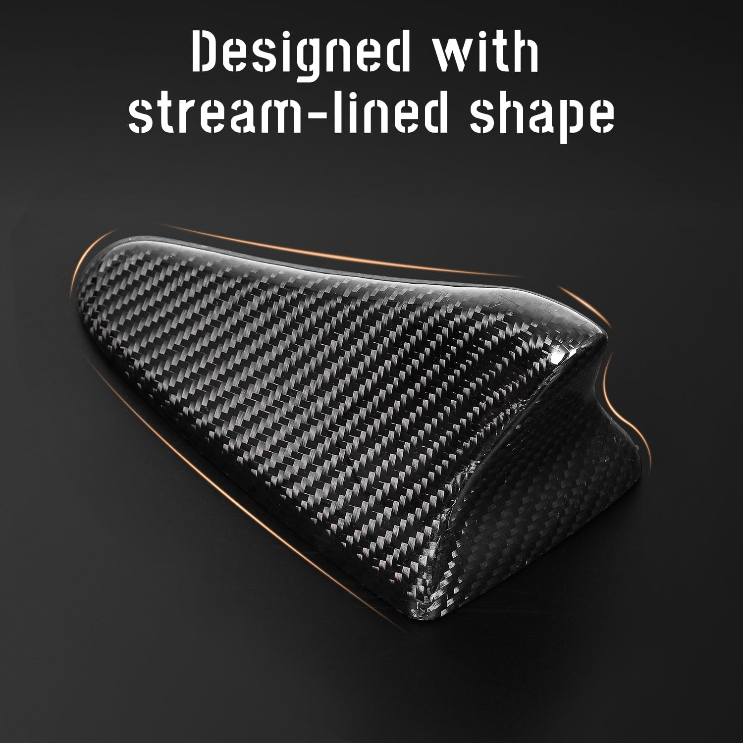 Real Carbon Fiber Shark Fin Antenna Cover,Car Roof Antenna Caps fit for Kia Optima 2014-2020,Sonata 2015-2019,Genesis Sedan G80 2015-2017,Genesis Coupe 2013-2015,Elantra Sedan 2011-2016