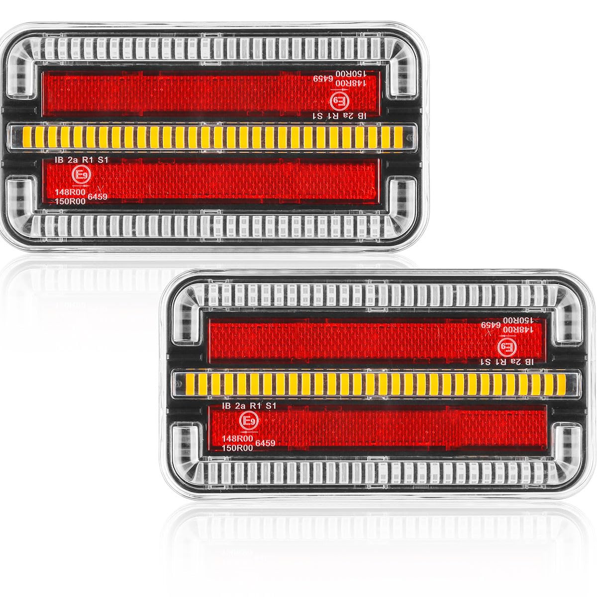 2xAnhänger Rückleuchten Led 4Funktion 12/24v Beleuchtung Anhänger Lichter Wasserdicht