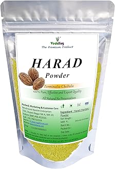 VY VedaYug Harad Powder, 200g || Haritaki Fruit Powder, Terminalia Chebula, Natural || Stand Up Ziplock Pouch Reusable, 200g
